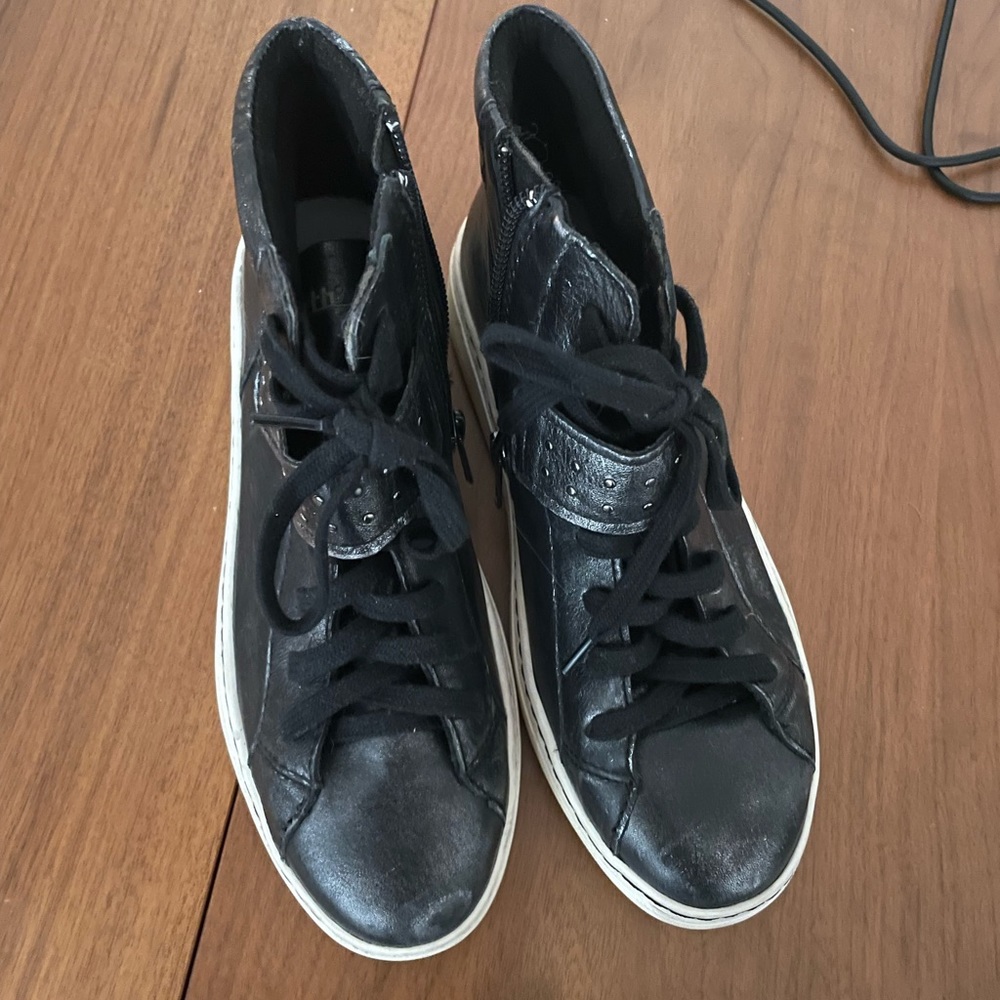 Black Wash splendid high top sneakers